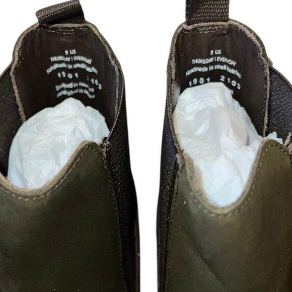 Thursday Boot Co. “Legend” Chelsea Boot – Olive – Size 9 - Picture 7 of 10